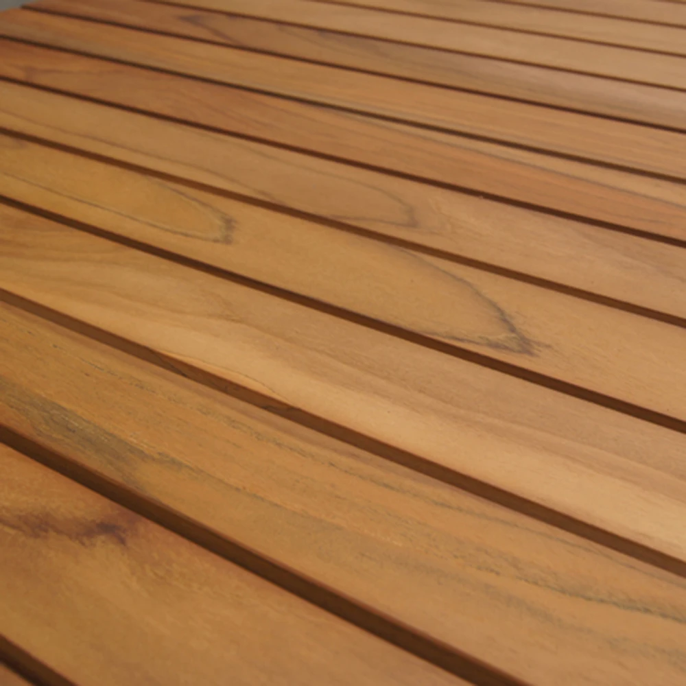 wholesale high quality stainless steel teak wood garden sun bed