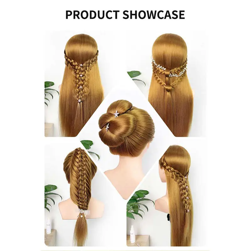 Hot selling human body model simulation training head for practical training on weaving, cutting, and curling hair