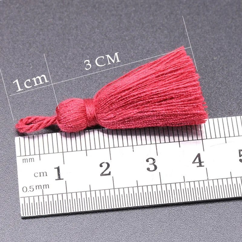 4CM Cotton Tassel Hanging Rope Fringe Tassel for Sewing Curtains Garment Home Decoration Jewelry Craft Accessories
