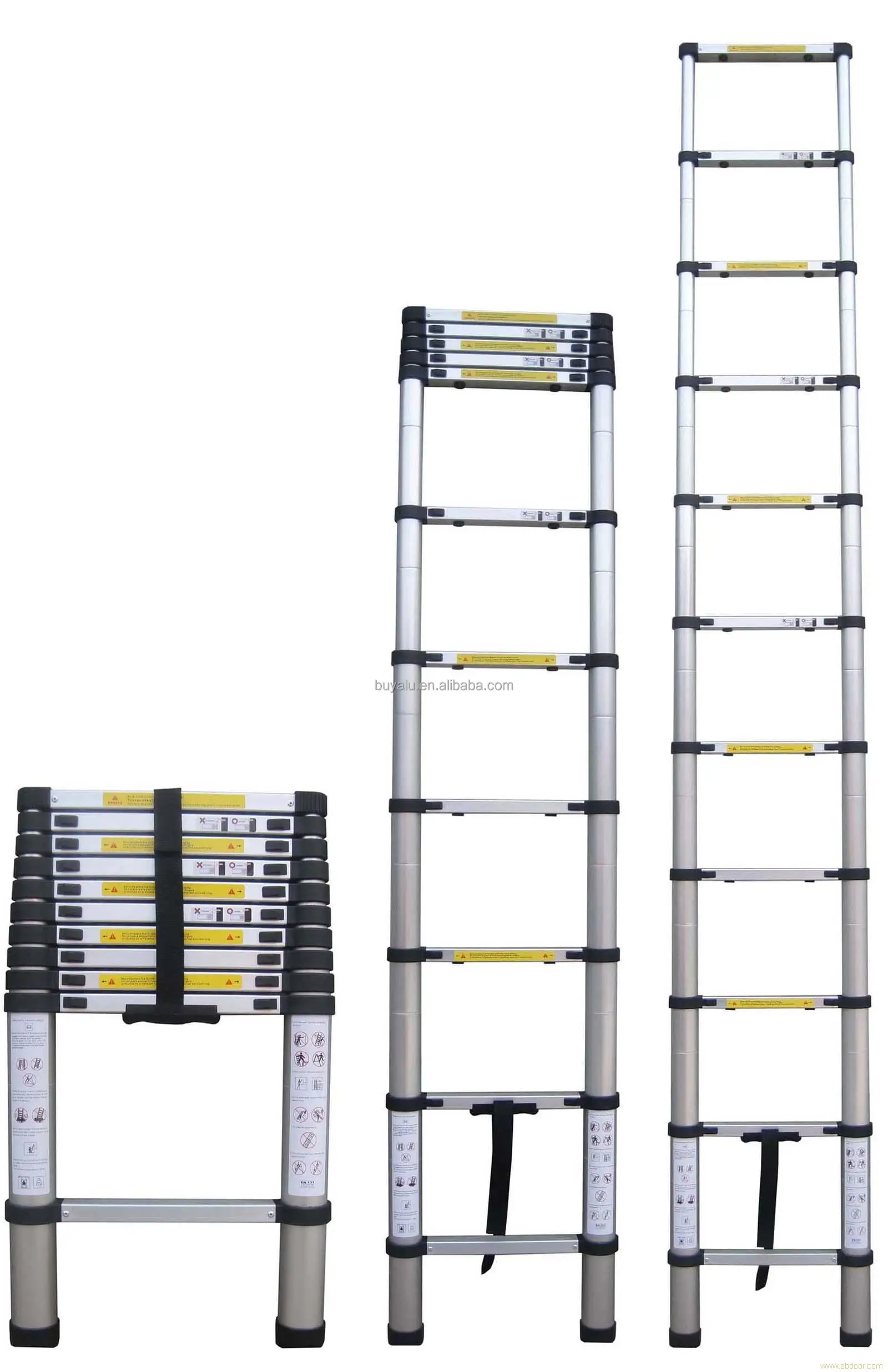 EN131 Joint telescopic single 3.2m/3.8m/5m telescopic ladder
