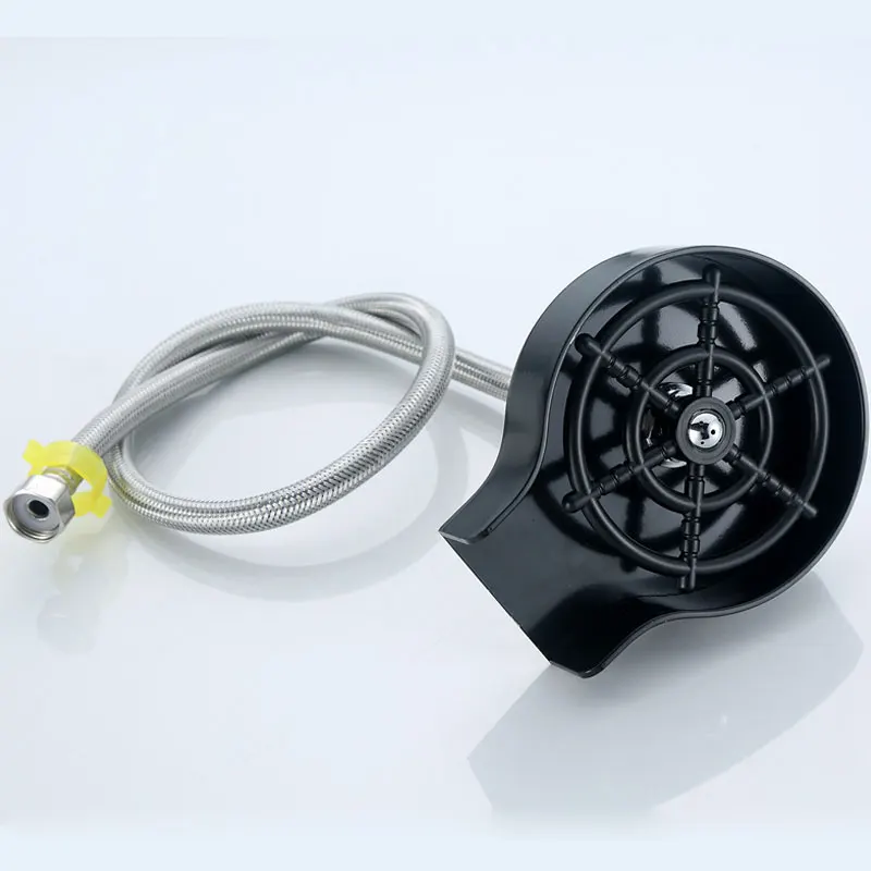 2023 hot Sale Kitchen Bar Cafe Bottle ABS Cup Washer Cleaning Cup Tool Automatic Plastic Glass Rinser