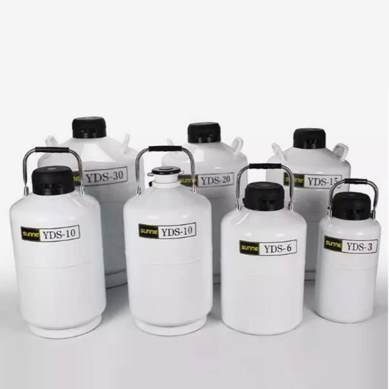 3 Liter Liquid Nitrogen Tank Bottle Cryogenic Container Liquid Nitrogen Storage Jar Cow Semen Storage Low Temperature Container
