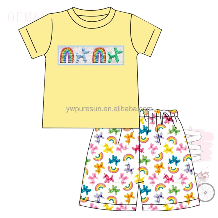 Puresun balloon smock French Knot high waist skirt big pocket hollow back bow design sleeveless kids clothing baby girls dresses