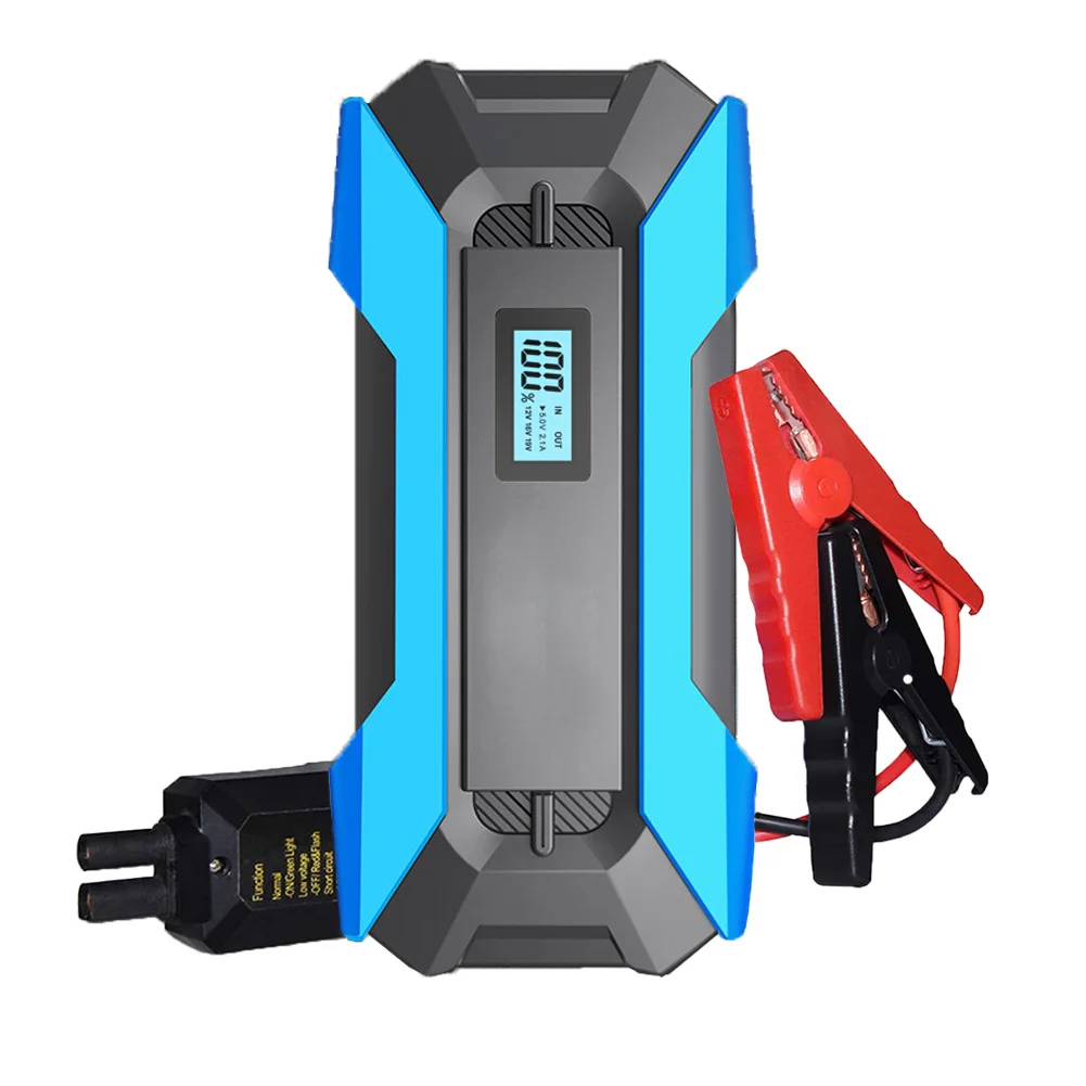 Universal Portable Car Jump Starter Car Battery Starter Diesel Engine Battery Booster Pack 1000A Peak 12V up to 6L Gas or 3L A12