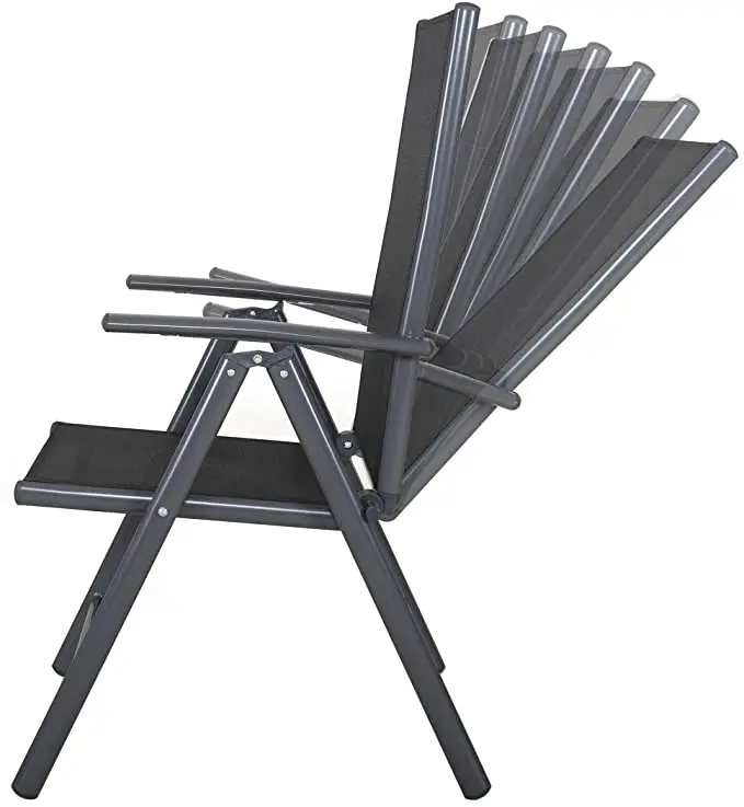 Uplion 7-положение алюминиевые стулья хорошие продажи, для использования на открытом воздухе, отрегулируйте складной садовые обеденные стулья