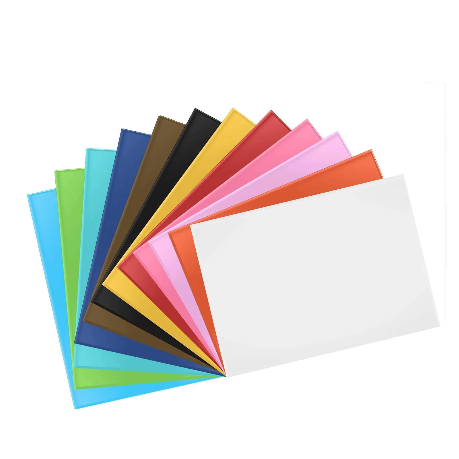 100 pcs Plastic Card Sleeves, Clear Card Holders with 12 Colors, Trading Card Holder, Standard Card Sleeve,