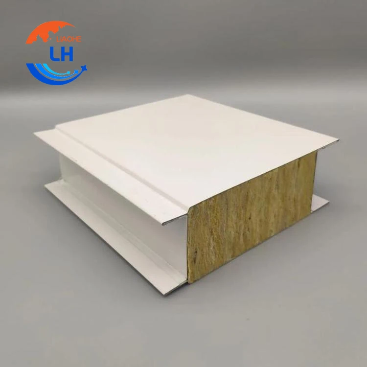 China Supply colour steel plate Sandwich wall and roof panels eps rock wool PIR or PU foam panels