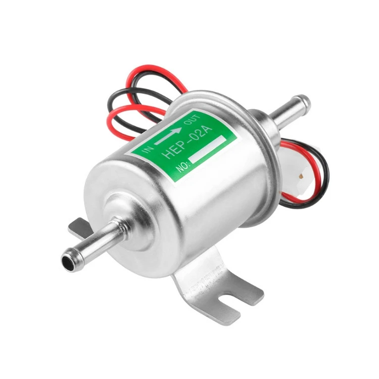 12V Electric Fuel Pump Low Pressure Bolt Fixing Wire Universal Diesel Petrol Gasoline HEP-02A for Car Carburetor Motorcycle