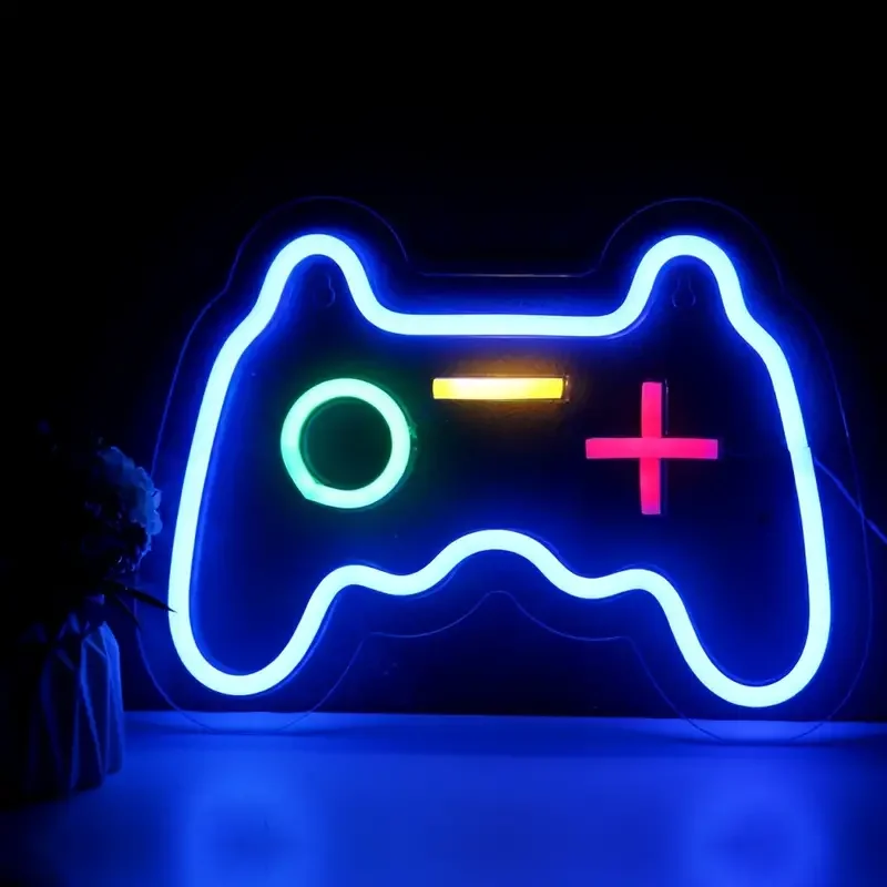 Weicao Gamepad Gamer Led Neon Sign Neon Lights Signs for Game Room Boy Girls Teen Bedroom Birthday Gift Living Room Decor