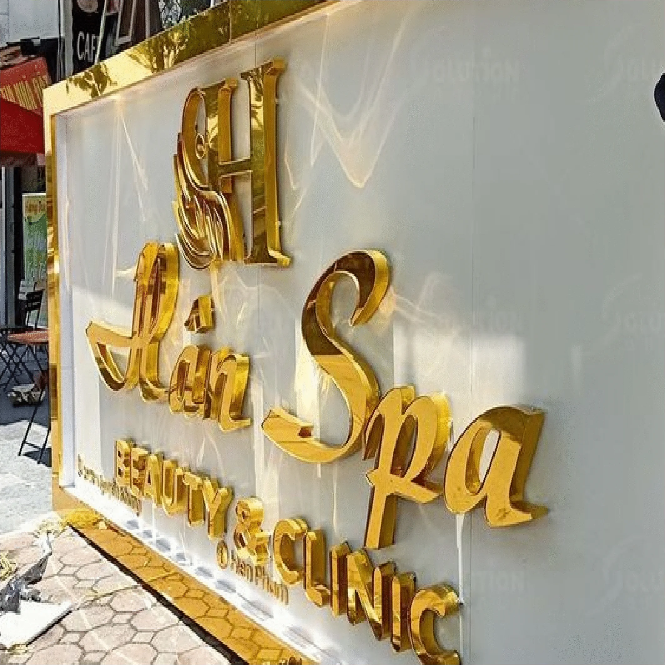 2024 new style 3d large custom business sign metal letters logo signage custom logo for office wall