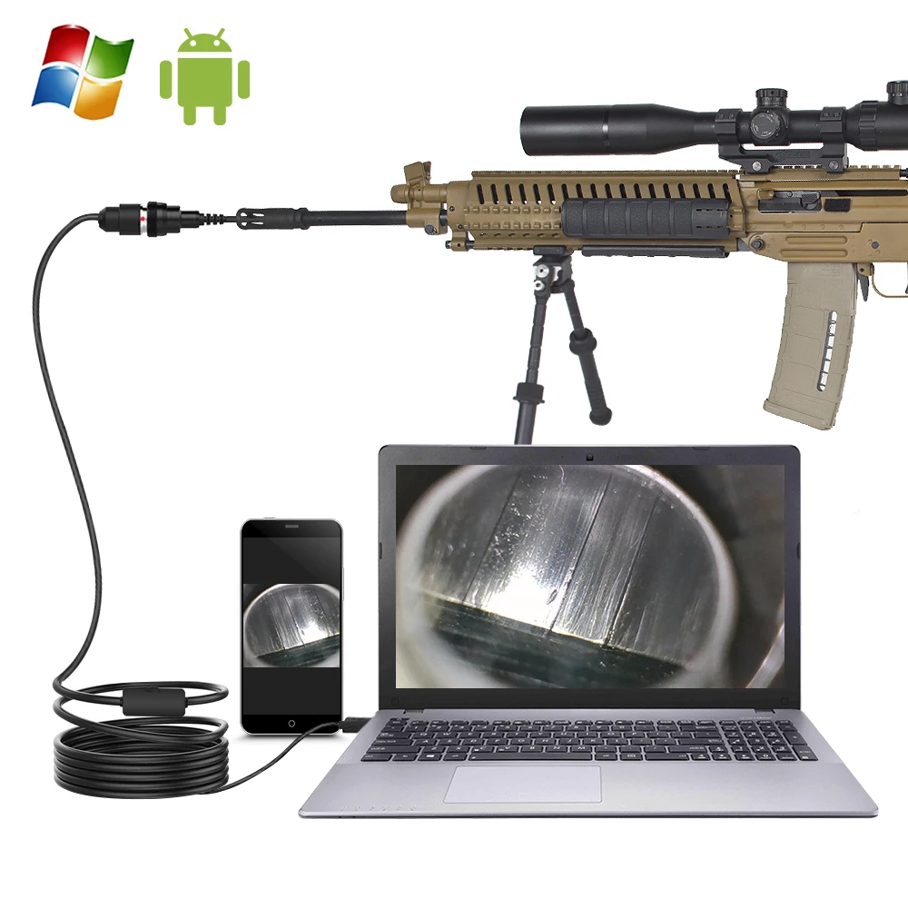 TESLONG 0.2 inch Side-view mirror firearm borescope for gunsmiths