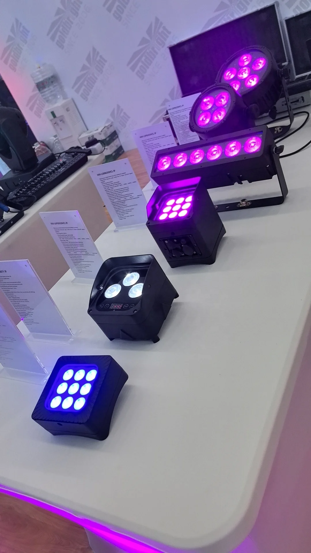 Outdoor Dj Lights 6x20W LED Par Lights Waterproof Stage battery wireless Uplights for Wedding Club Music Show Party Light