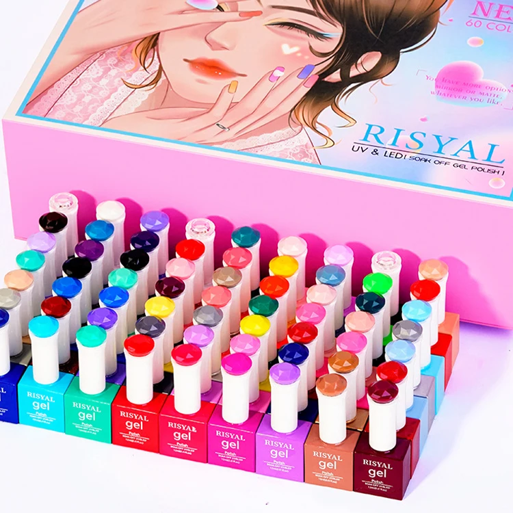 Huati Sifuli RubioAroma 60 color 12ml Vegan Nail Supplies Very Good Create Your Own Brand Color Uv Nail Gel Polish