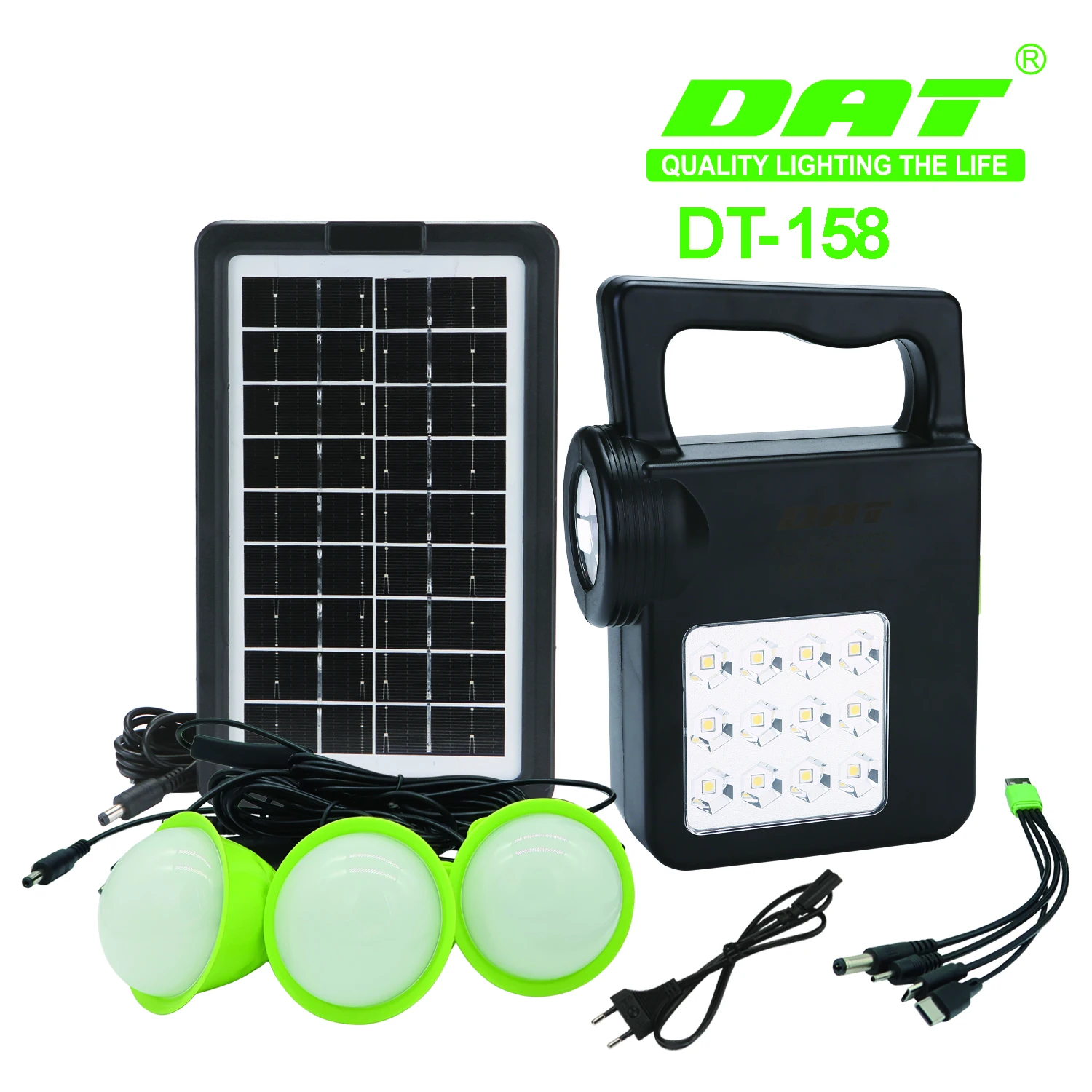 DT-158 DAT portable search solar lighting small system outdoor emergency charging lights
