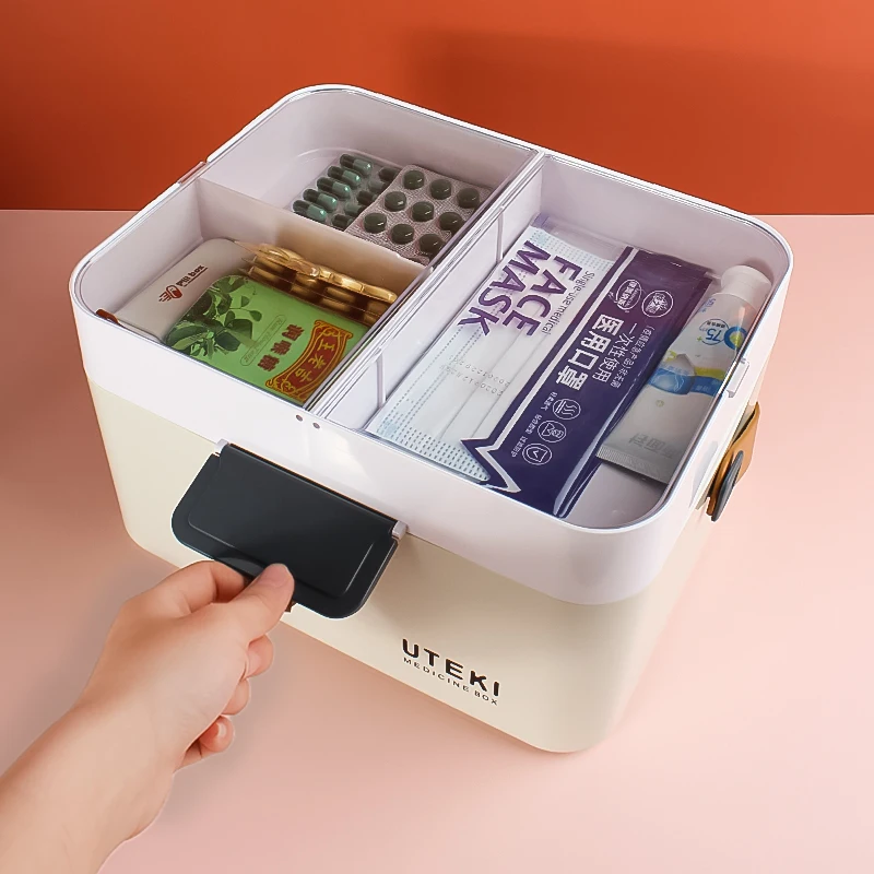 Medical Case Plastic Medical Kit Box Use Plastic Wholesale Manufkidsrer Supply Hot Selling Portable Home Storage Boxes & Bins