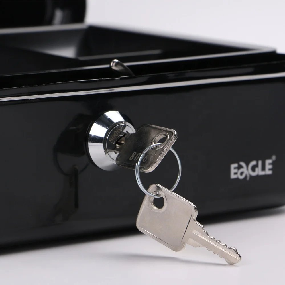 Eagle Safety Cash Box  Stationery Small Size Metal Safe Deposit Cash Box