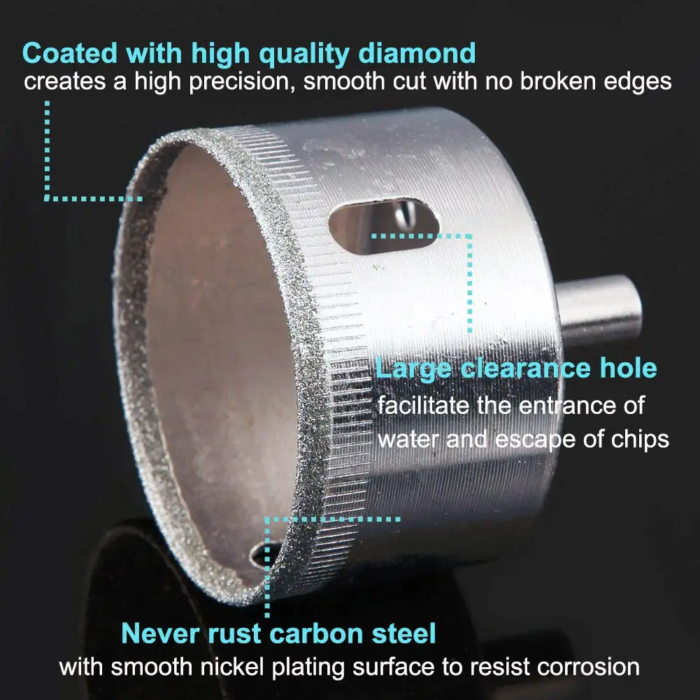 Kitchen Bath Faucet Drilling 15PCS Cutting Tiles Diamond Hole Saw Coated With High Quality Diamond