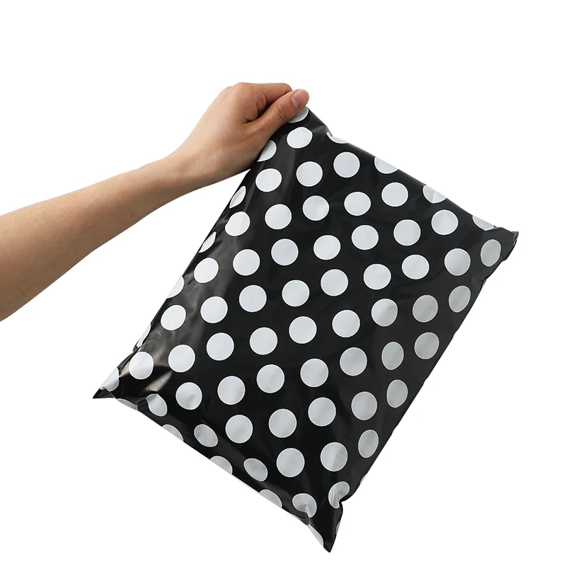 High quality Dot pattern gift mailing bags small business packing supplies amazon branded polybag
