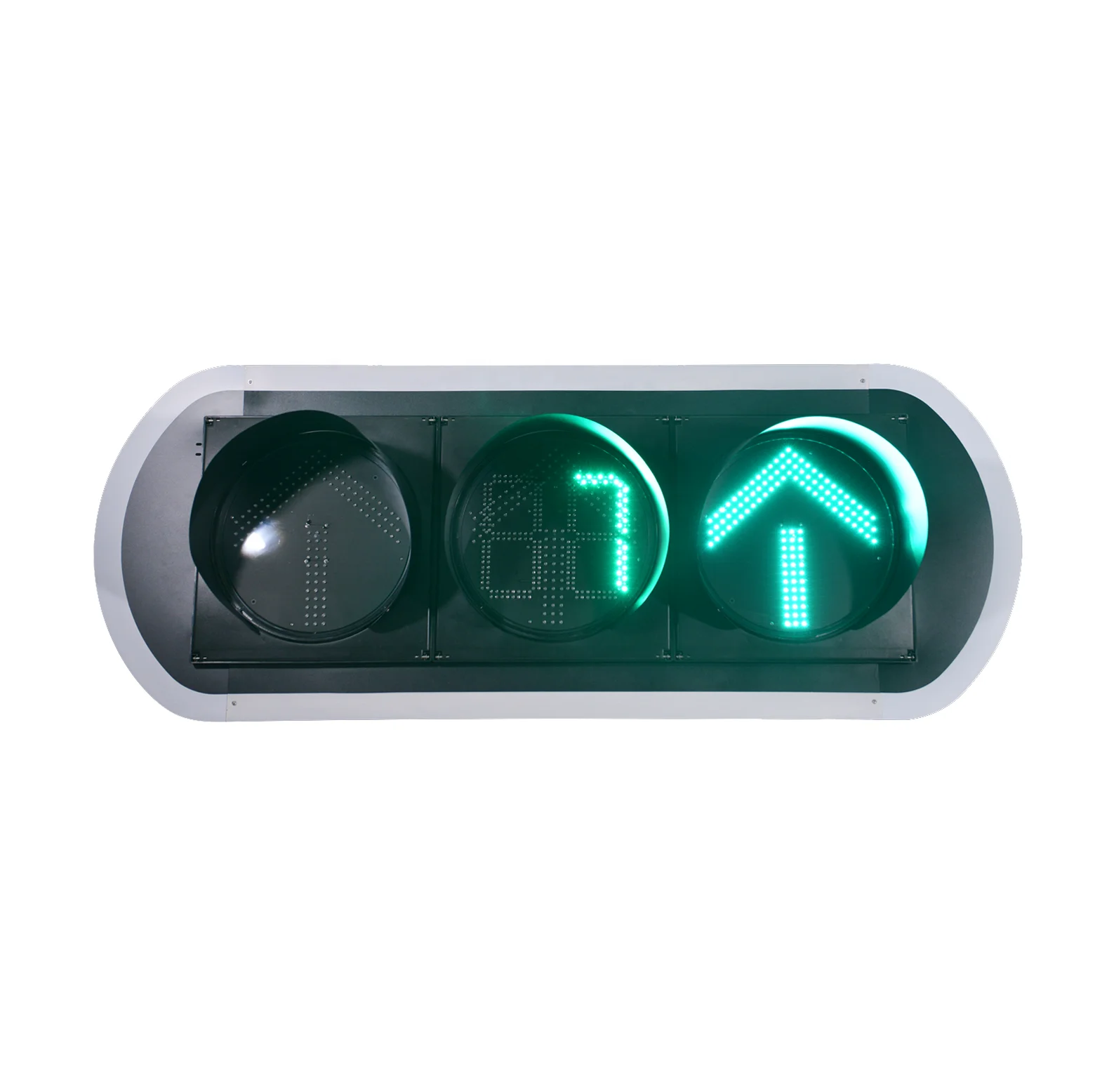 Red green yellow arrow 300mm led traffic signal lights with countdown timer