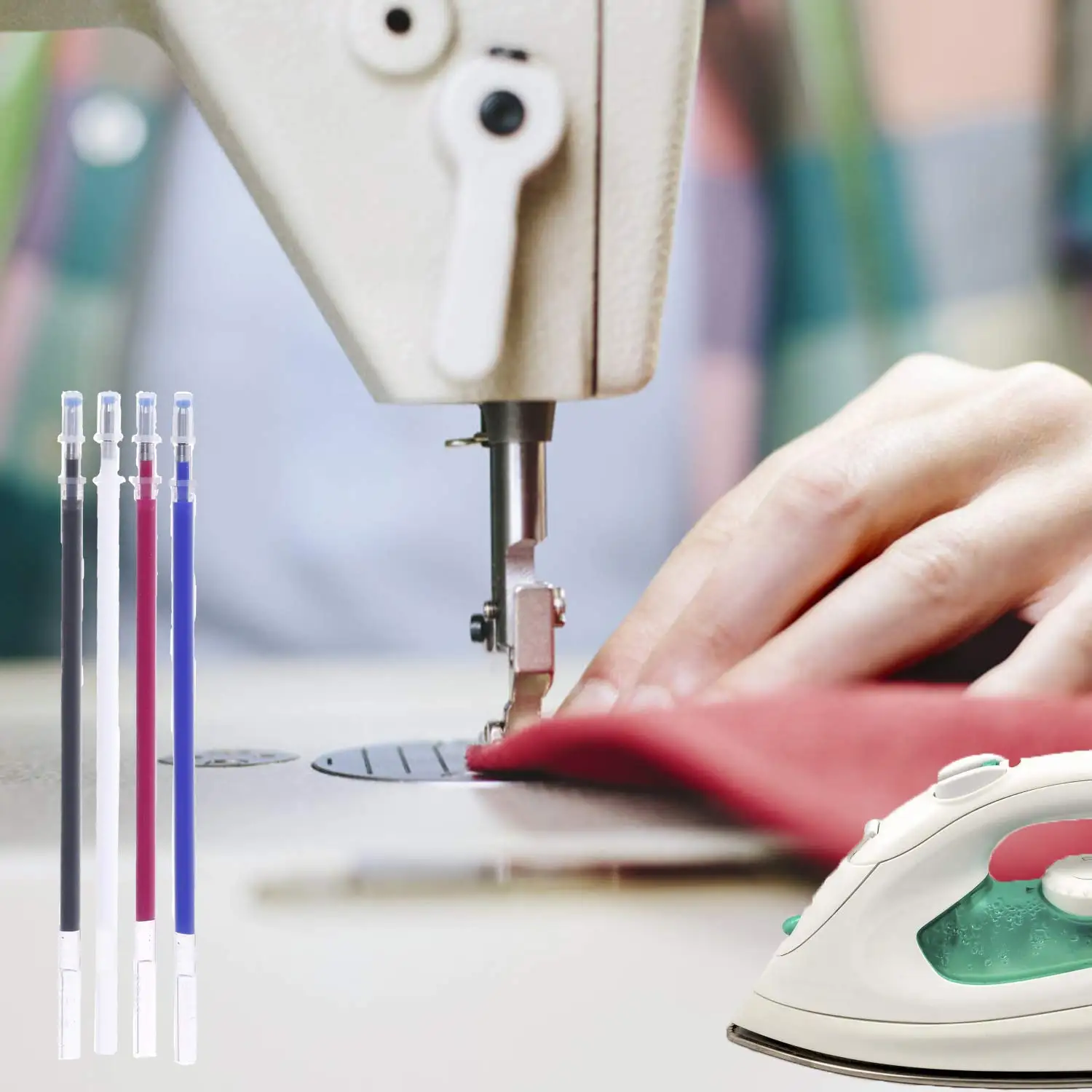 Heat Erase Pens Heat Erasable Fabric Marking Free Refills for Sewing,Quilting and Dressmaking