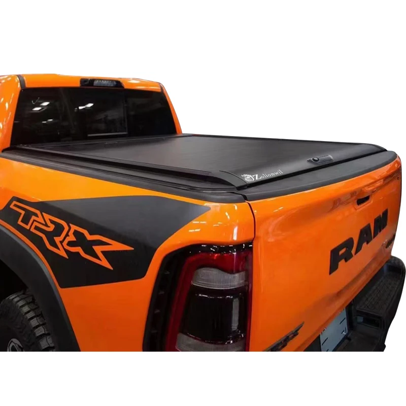 Zolionwil Aluminum Retractable Pickup Truck Bed Cover Roll up Hard  Cover Tonneau for Dodge RAM 1500