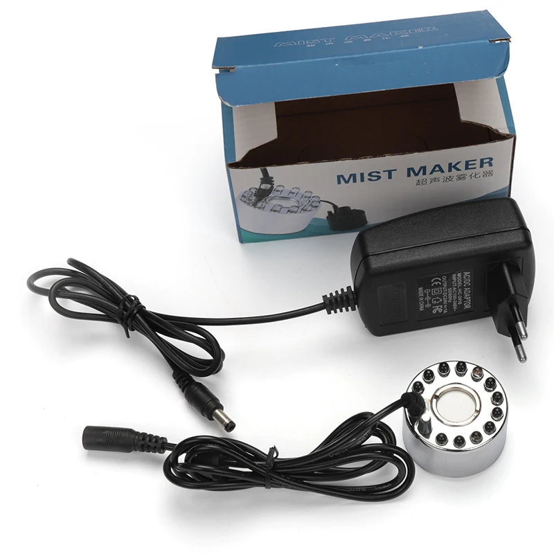 Moon lamp humidifier stainless steel 20mm disc 500ml/h 12 led  atomizer fogging machine