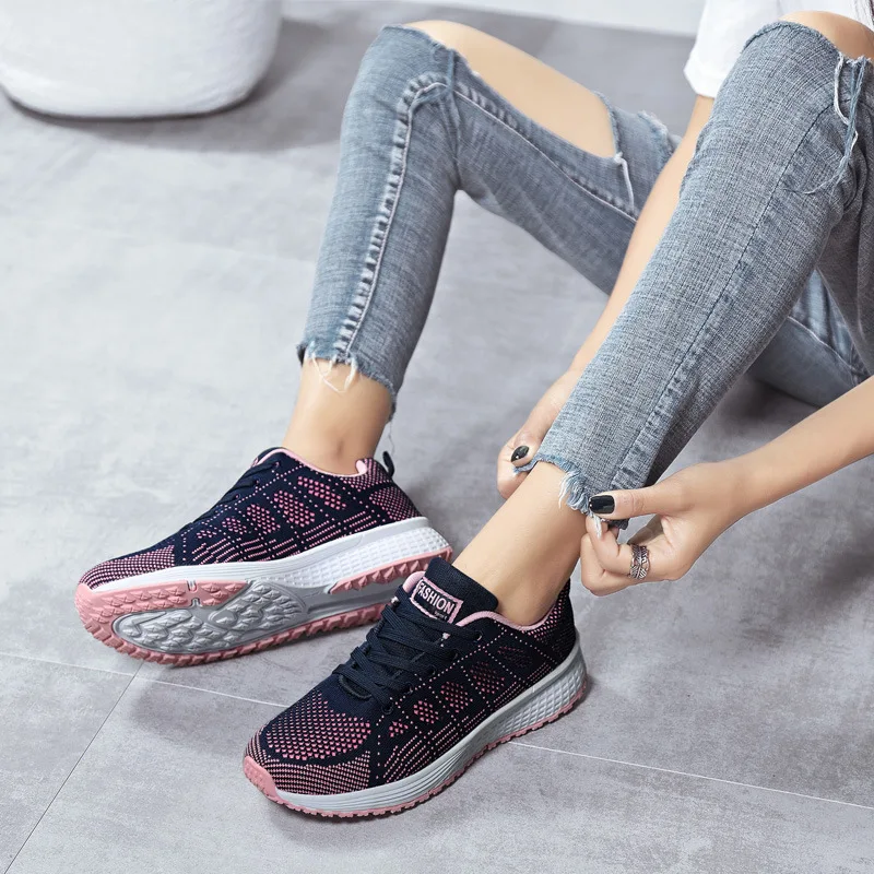 
Zapatillas De Mujer Deporte Vietnam Shoes Factory Breathable Mesh Casual Sport Style OEM Fashion Sneakers Women 
