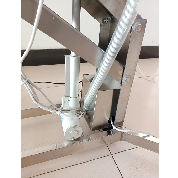 Ветеринарный стол из нержавеющей стали в форме V для домашних животных больницы Электрический подъемный хирургический