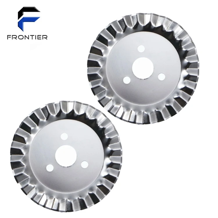 45mm Wave Skip Rotary Pinking Blade Stainless Steel Cutting Knife Blade for Fabric