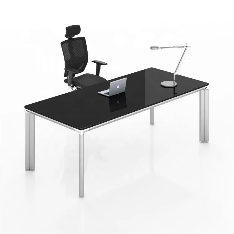 commercial office furniture one-stop supply durable popular glass top executive desk