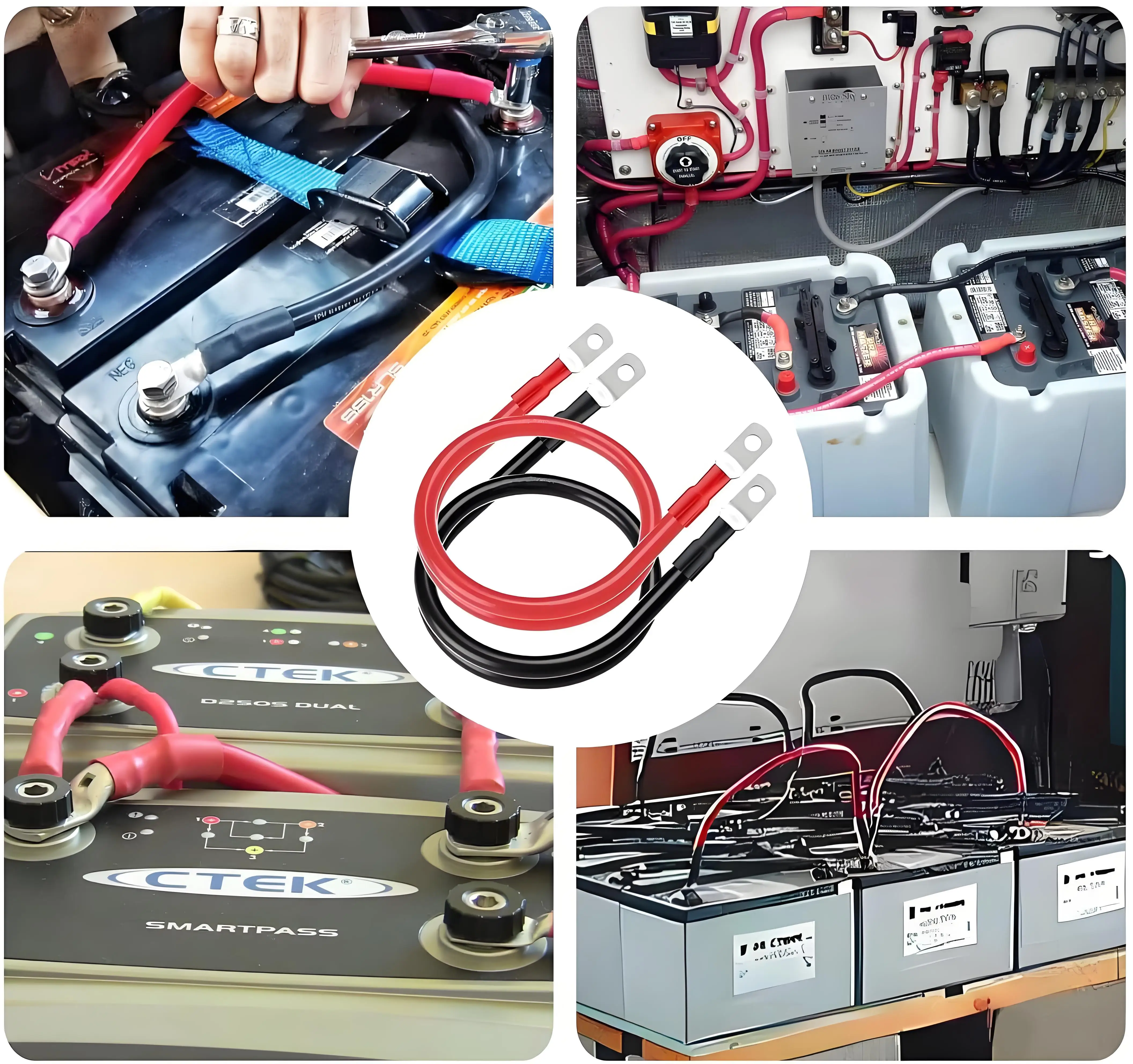 4 6 7 8 10 12 14 16 18 20 22 24 AWG Gauge High Temperature Heater Resistant Solid Copper Rubber Coated Silicone Cable Wire