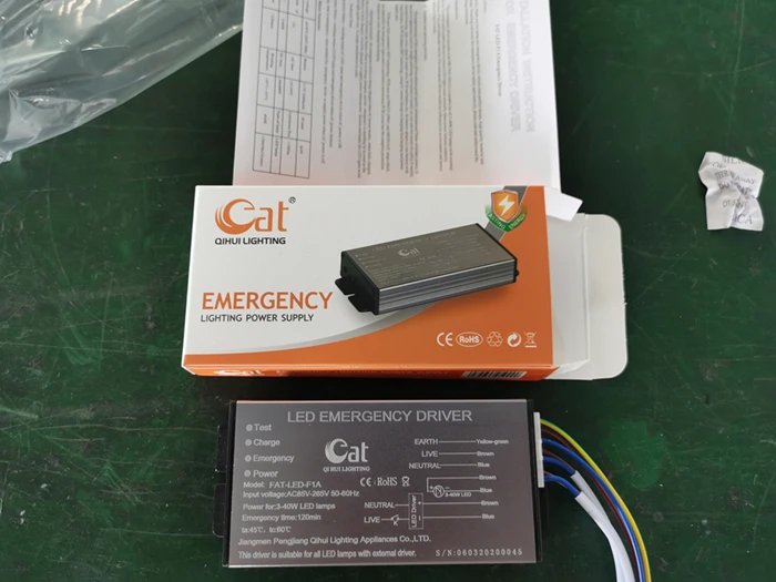 Internal rechargeable lithium emergency battery pack 60W lamp emergency LED driver