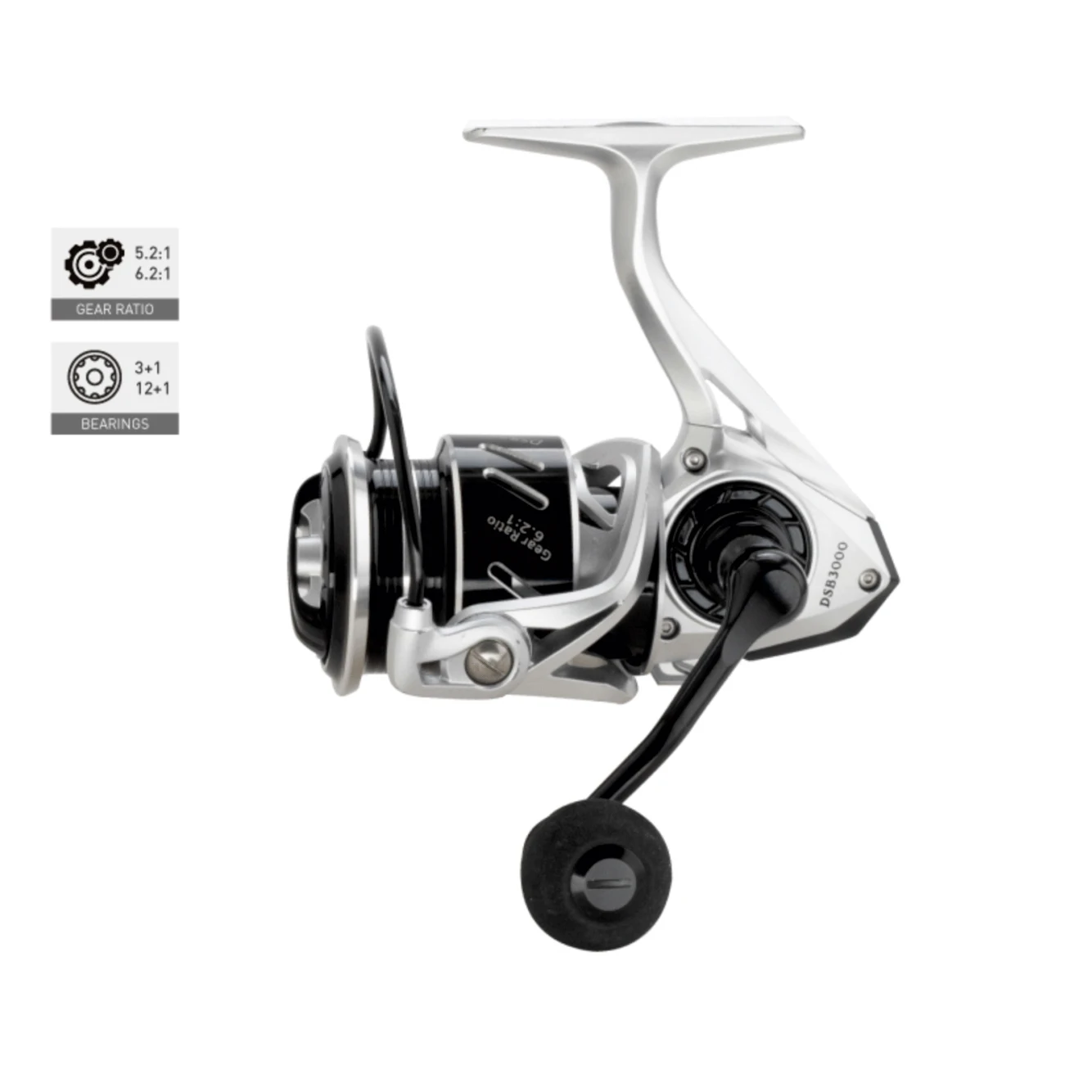 HISTAR OEM DSB3000 High Intensity Graphite Rotor Thick Bail Front Drag 6.5kg Max Drag Strong Drive Gear Spinning Fishing Reel