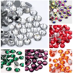 SS4-SS20 Mix Size Clear Crystal Non HotFix FlatBack Rhinestones Decorations DIY Glitter Stones 3D Nail Art Accessories