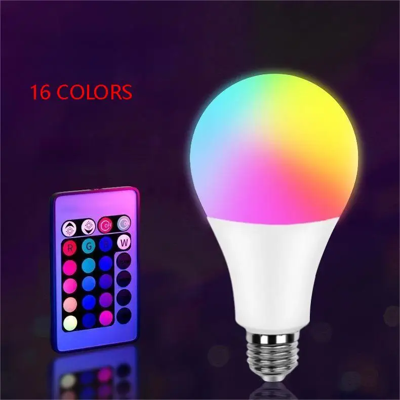 With Alexa Google Assistant, A19 Smart Led Light Bulb, Dimmable Smart Light Bulb Led RGB Globe AC 80 Luces Led 3 Pixel Rice Bulb
