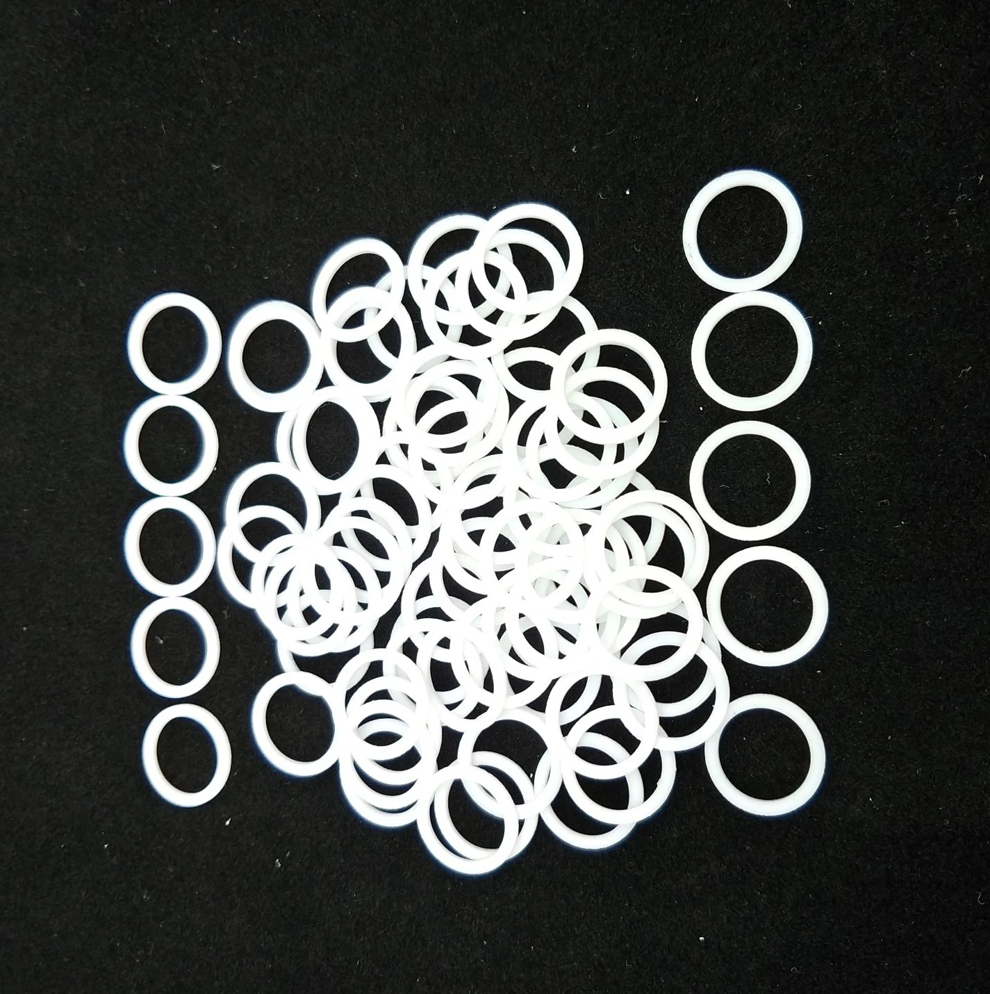 PTFE white flat gasket flat o ring rubber washers