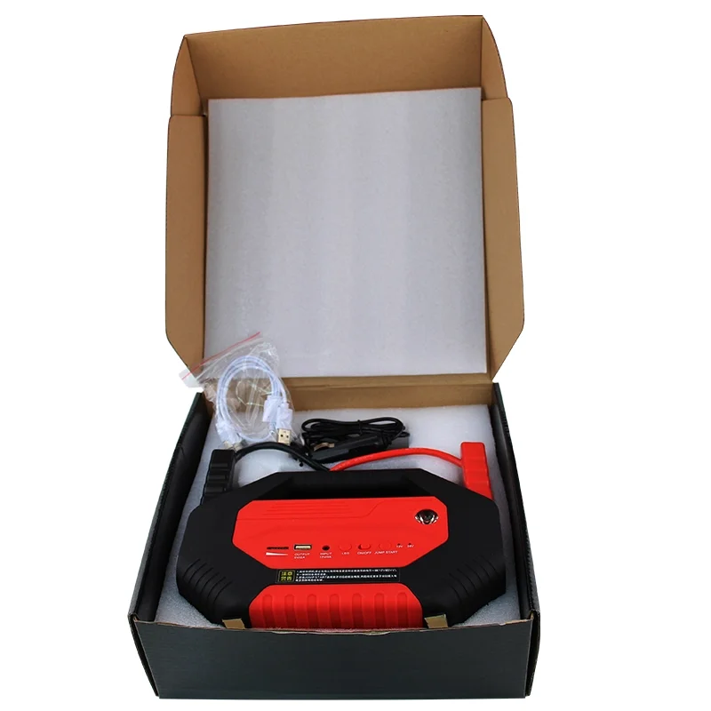 24V Heavy duty car battery jump starter 4000A peak current lithium battery auto emergency lights truck jump starter