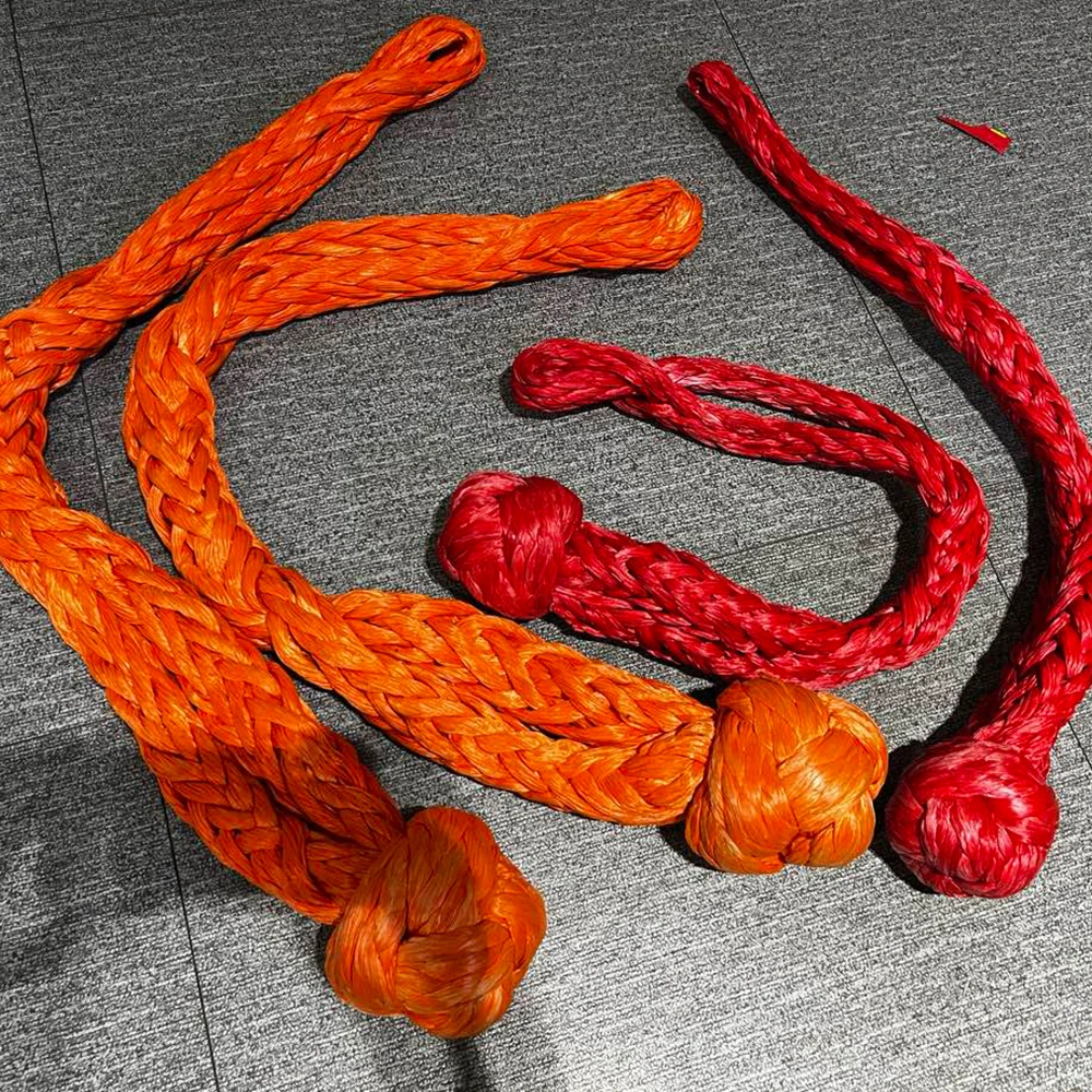 Ropenet  factory supply 30m 10mm  Recovery Snatch Strap UHMWPE SK-75  4x4 Winch Rope tow ropes