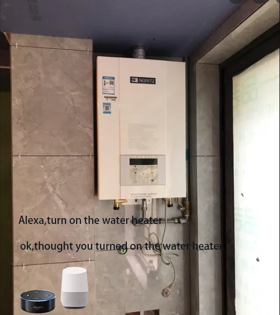 ksmt Smart Boiler Switch Water Heater Switches Voice Remote Control US Standard Touch Panel