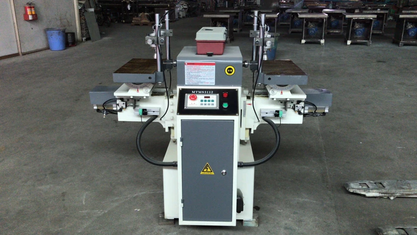 MS3112 Hot Sale Woodworking Horizontal Double-head Tenon Slot Machine High Precision from Foshan China Automatic Spare Parts