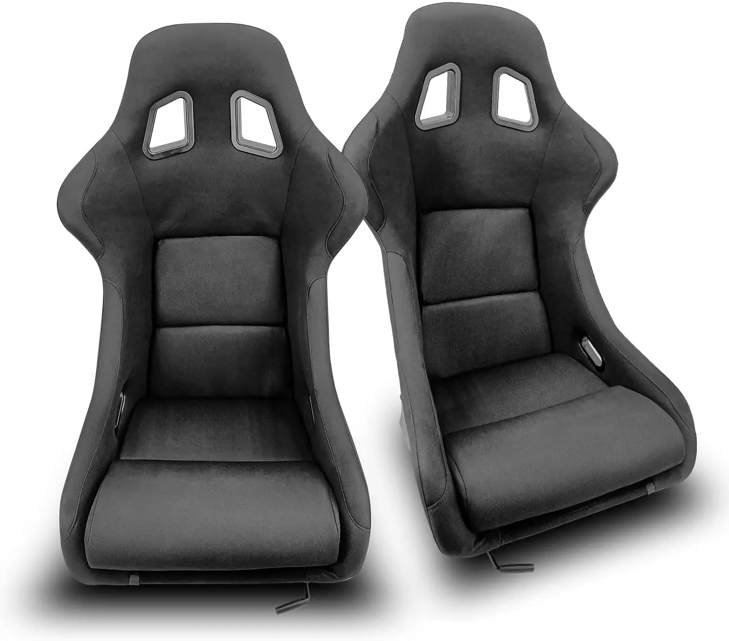 JBR1021 JIABEIR  Universal Sport Car Racing Seat Comfortable Black Suede  Bucket Seat Accessories SIM Universal