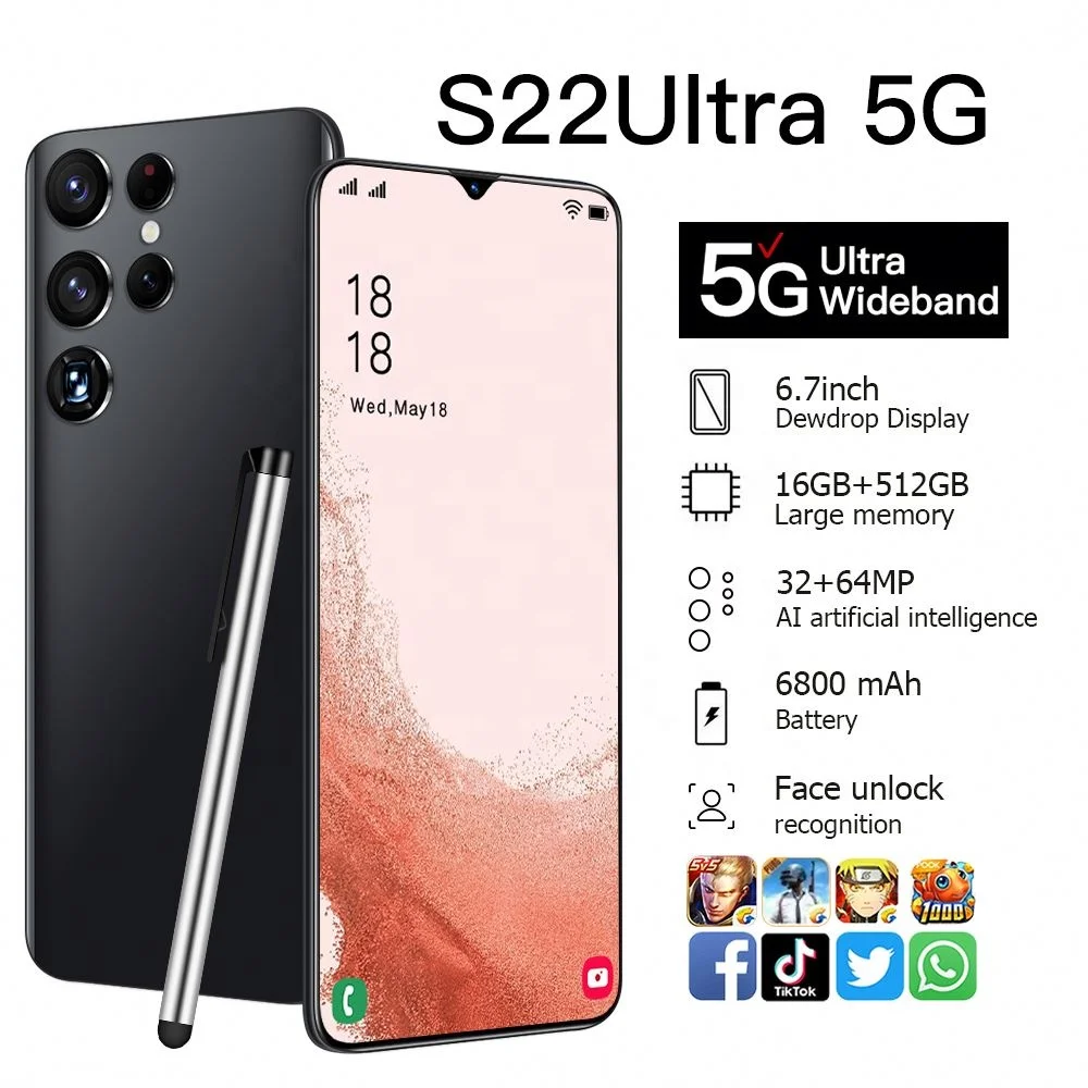 Japan use Mobile Phone 4g Android 10 32MP Quad Camera Cell Phone 6.7inch Android Smartphone