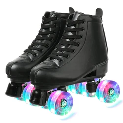 Istaride 4 wheel roller skates PU Leather cheaper rolschaatsen Roller Skate shoes Rubber PU Rubber skate shoes