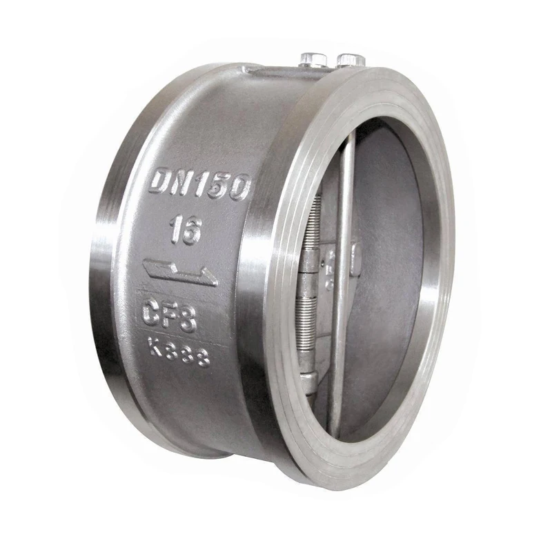 8 Inch Wafer Lug Stainless Steel CF8M Duo Plate Disc Type Check Valve