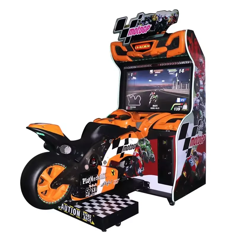 Hot Sale Video Game Amusement Coin Operated Games Electric Simulator Racing Motorcycle Arcade Moto Simulator for Kids