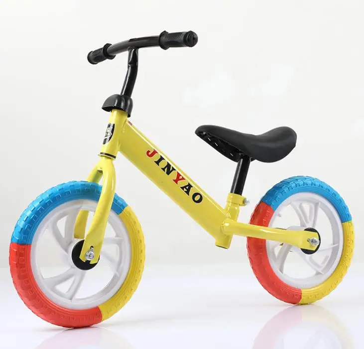 No Pedals Air Tyre 12 Inch Steel Push Bike Kids Balance Bicycle Children Walking Bike For 2-6 Years old