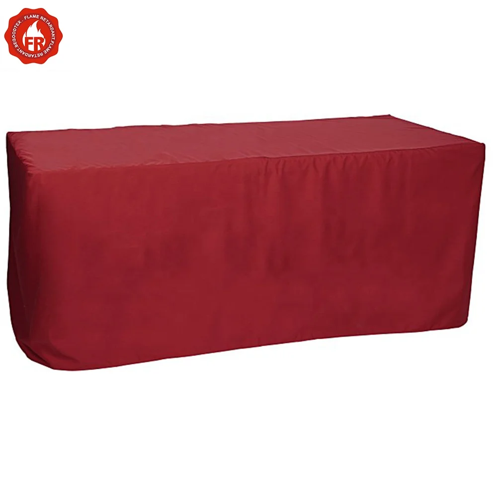 IFR Flame Fire Retardant Linen Fitted Tablecloth for Event