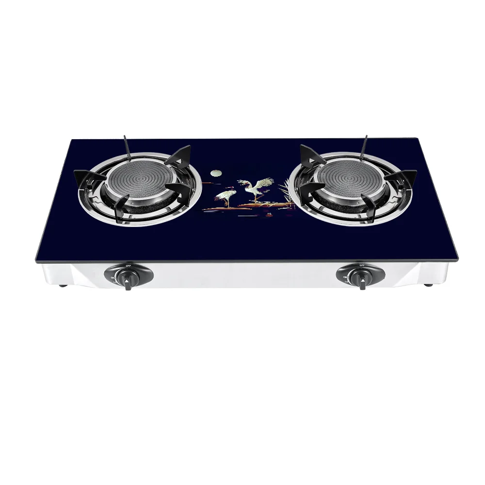 Взрывозащищенное стекло для помещений 2 горелки инфракрасная газовая плита стеклянная