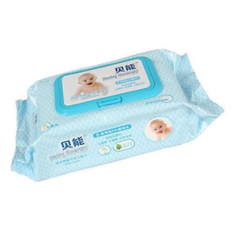 80pcs per Bag Factory Price Natural baby Wet Wipe Cleaning  Non-Woven Cotton cloth