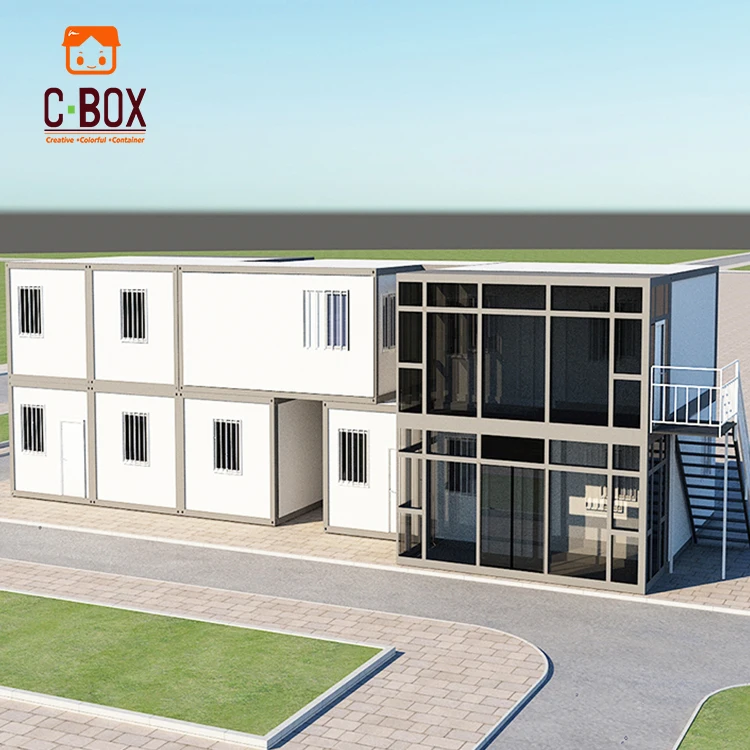 Hot-selling Cbox 20ft 40ft Prefabricated Duplex Movable Container Office Building Steel Structures Support Customizable